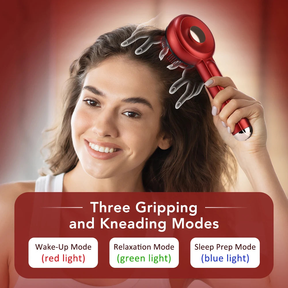 KentDO™ Electric Scalp Massager – Light Therapy for Hair Growth