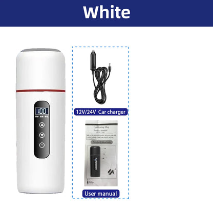 12V Portable Car Electric Kettle 500ml – Fast Heat Travel Cup