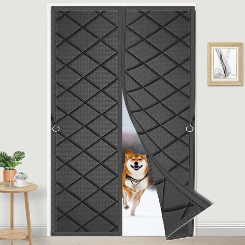 Winter Magnetic Insulated Door Curtain for Energy Saving
