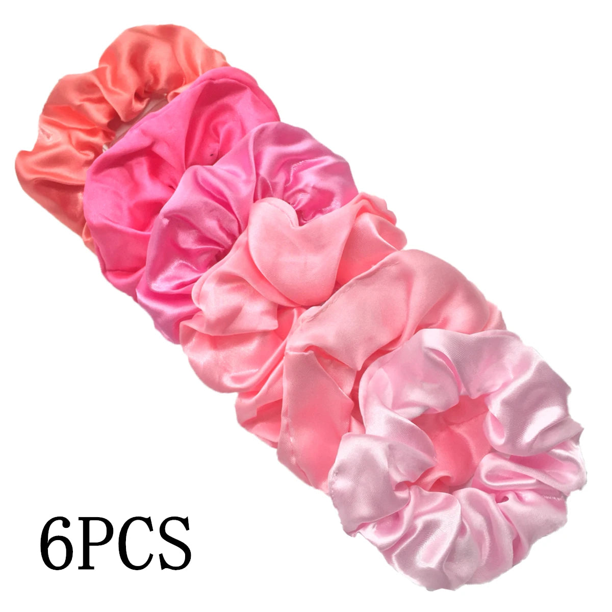 KentDO™ Satin Scrunchies 6PCS – No-Crease Hair Ties