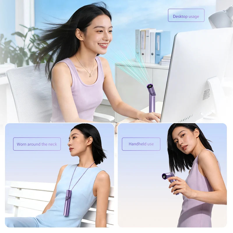 Portable Handheld Fan | Foldable Cooling Comfort for Travel!