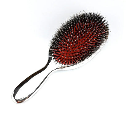 KentDO™ Luxury Boar Bristle Paddle Hair Brush – Anti-Static & Massage Comb