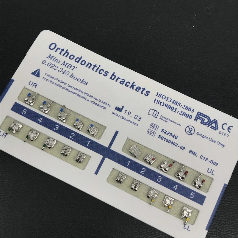 Dental Metal Brackets for Precise Orthodontic Alignment