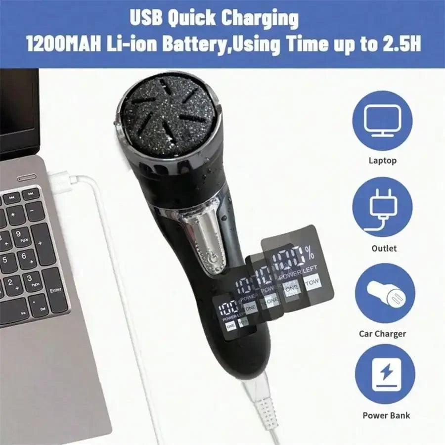 KentDO™ Electric Foot Callus Remover – Dust-Free Smooth Pedicure