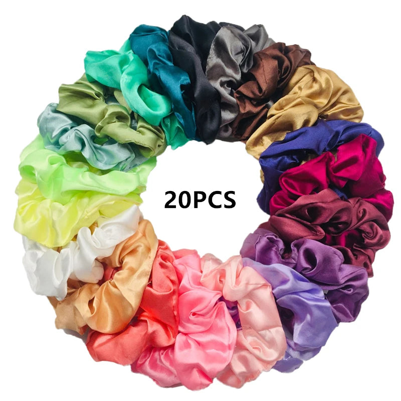 satin scrunchies for hair - KentDO