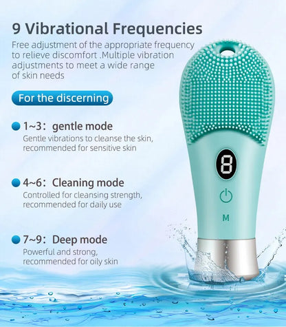 sonic facial cleansing brush silicone - KentDO