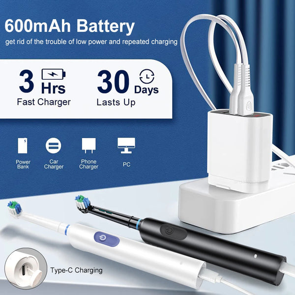 Smart electric toothbrush Quip with timer and gentle brushing features - KentDO