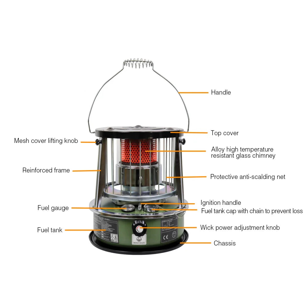 Portable Kerosene Heater Stove – Extreme Cold Outdoor Warmth