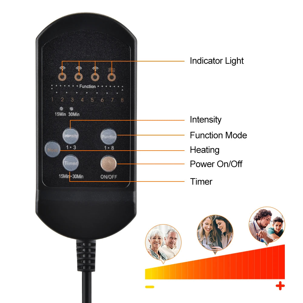 KentDO™ Infrared Back Massager Cushion – Full Body Relief
