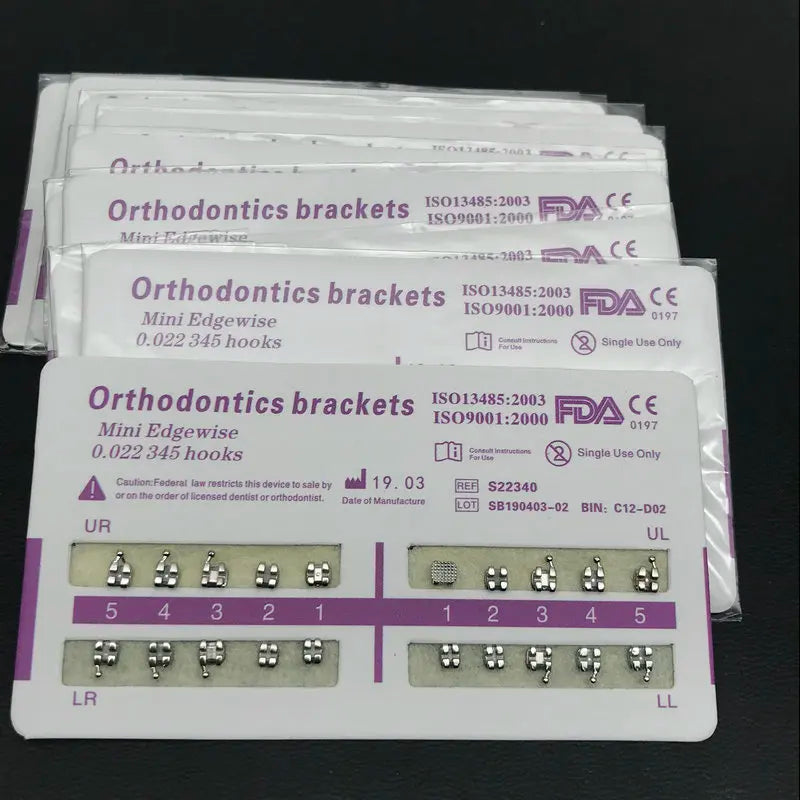 Dental Metal Brackets for Precise Orthodontic Alignment