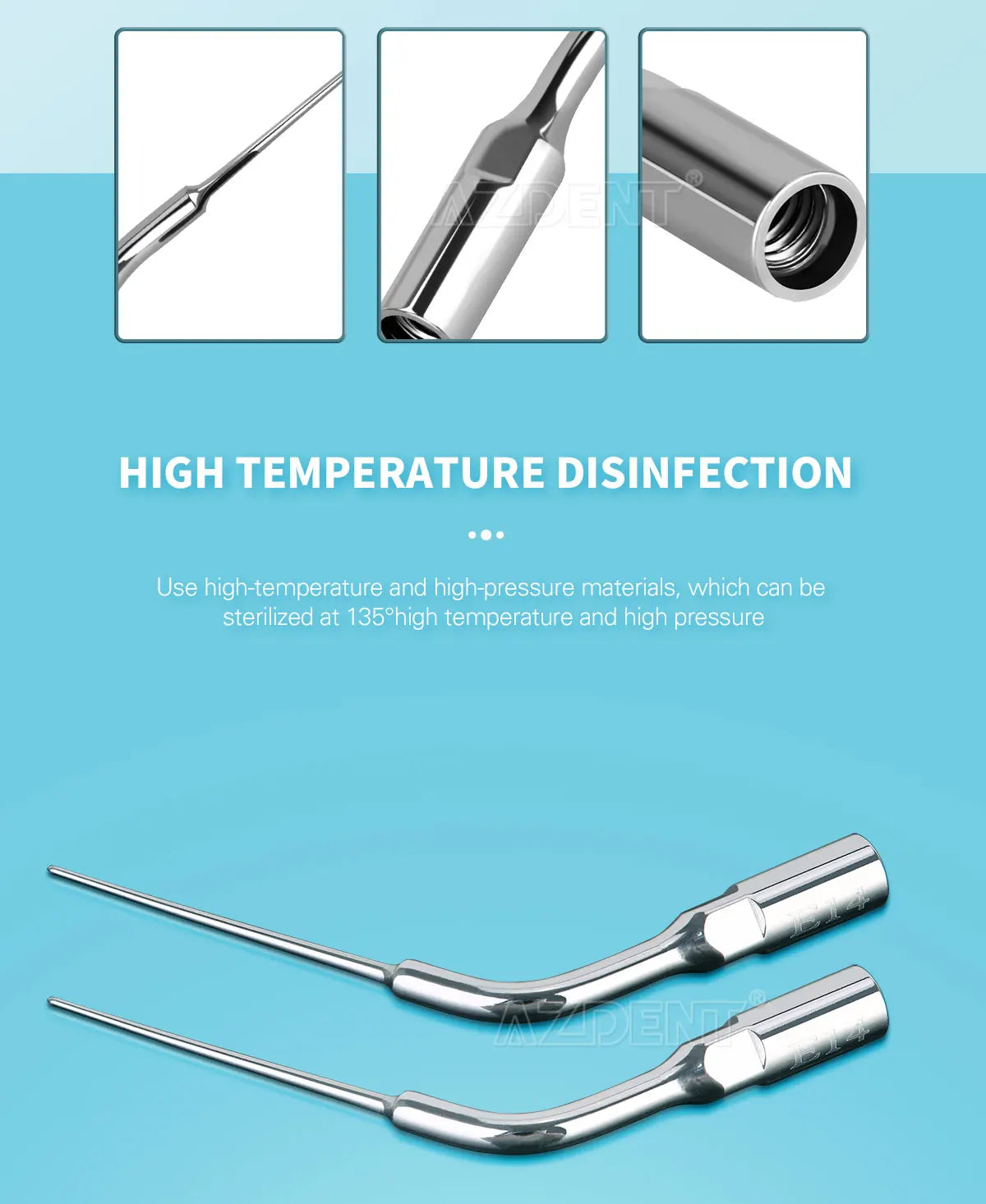 KentDO™ 5pcs Dental Ultrasonic Scaler Tips – Precision Cleaning
