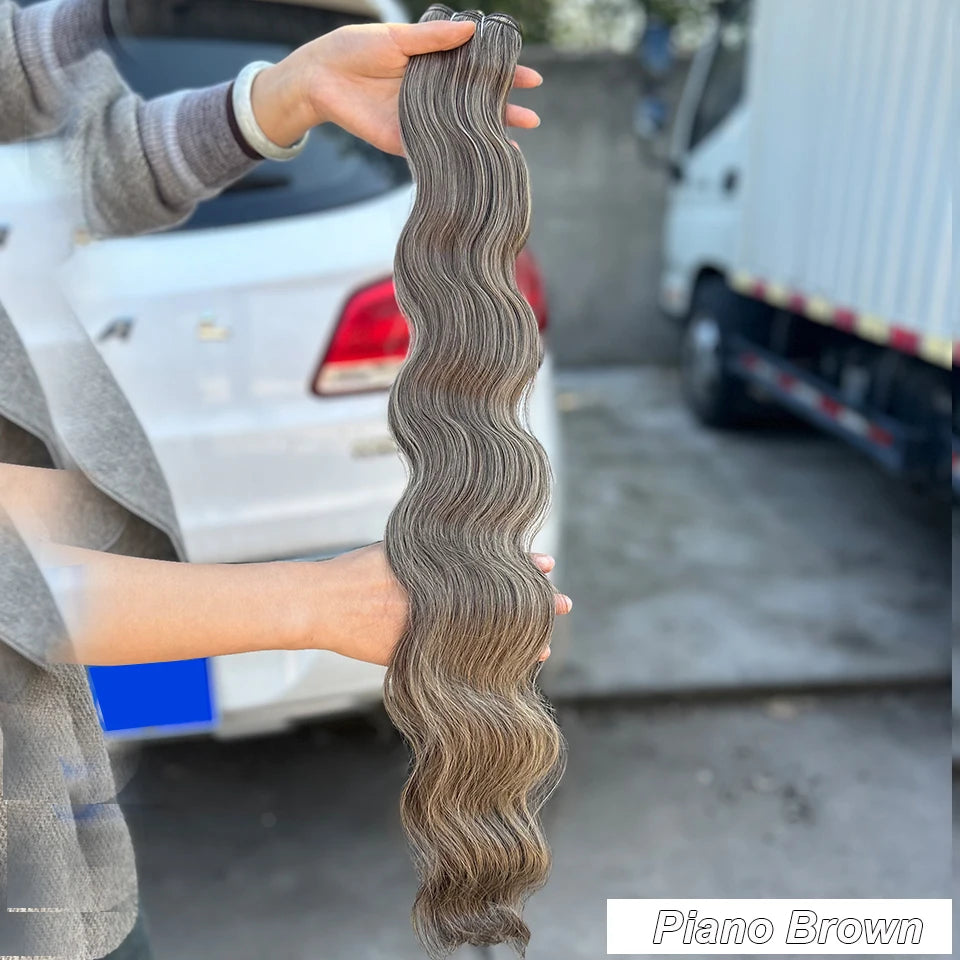 KentDO™ 30" Ombre Brown Body Wave Hair Extensions – Voluminous Look