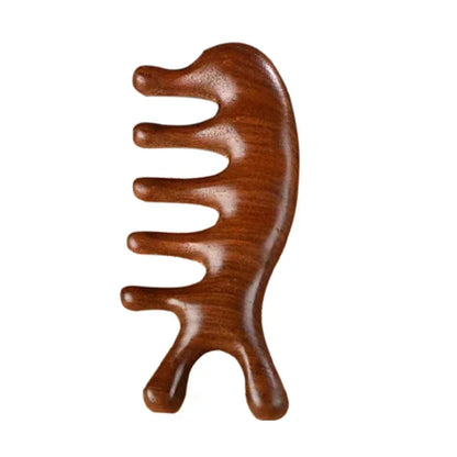 KentDO™ Sandalwood Scalp & Body Massage Comb – Stress Relief