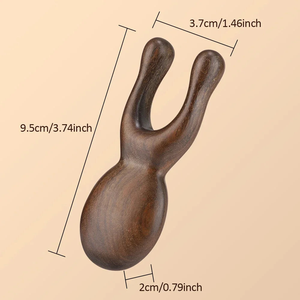 KentDO™ Wooden Gua Sha Facial Tool – Sandalwood Lift & Glow