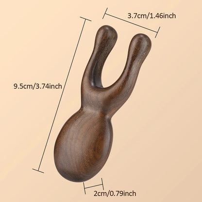 KentDO™ Wooden Gua Sha Facial Tool – Sandalwood Lift & Glow