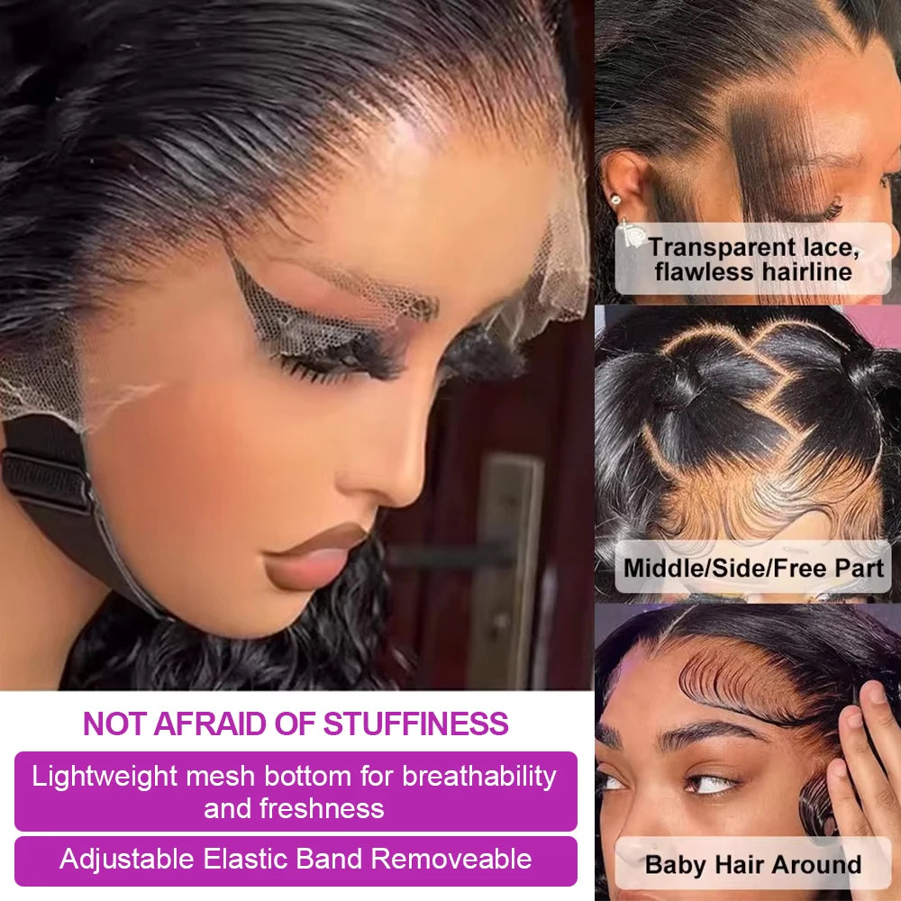 KentDO™ Deep Wave Human Hair Wig – 360° HD Lace Perfection