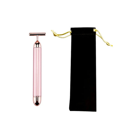 KentDO™ 24K Gold T-Shape Beauty Roller – Face Lift & Glow