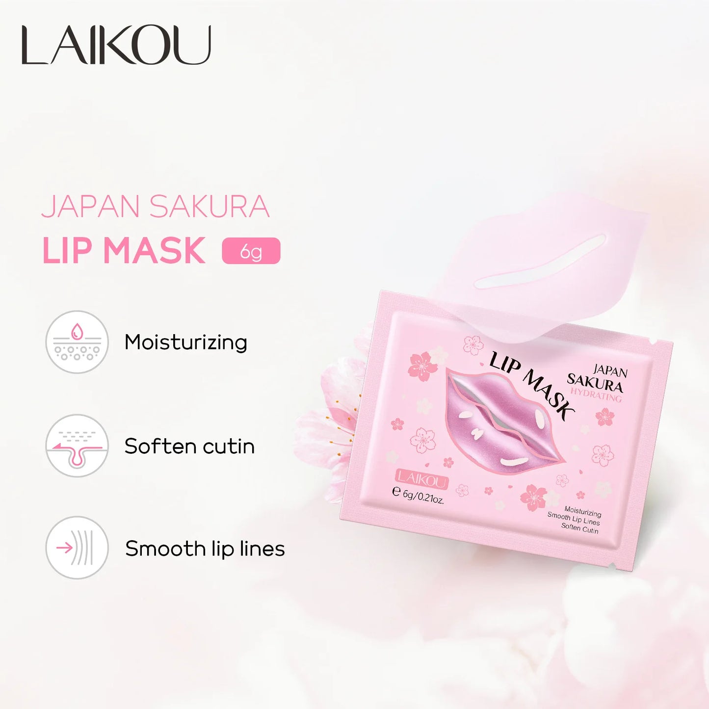 KentDO™ Cherry Blossom Lip Mask – Hydrating & Exfoliating Care