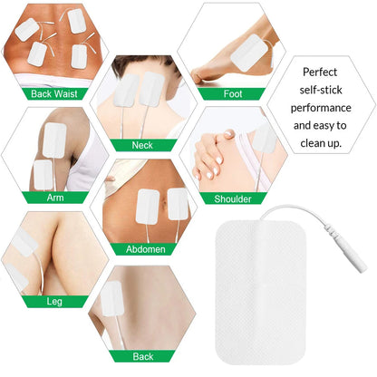 TENS Electrode Pads – Reusable Gel for Pain Relief