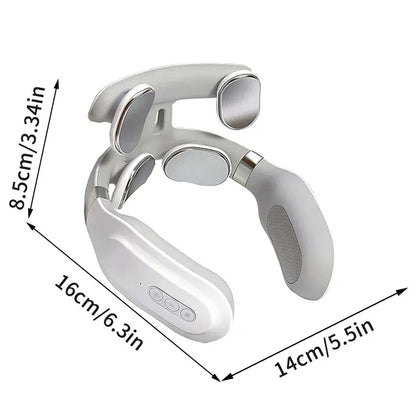 KentDO™ 4-Head Neck Massager with Heat & Vibration Relief