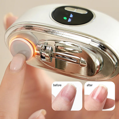 Electric Nail Clipper with LED Light for Safe, Easy Care