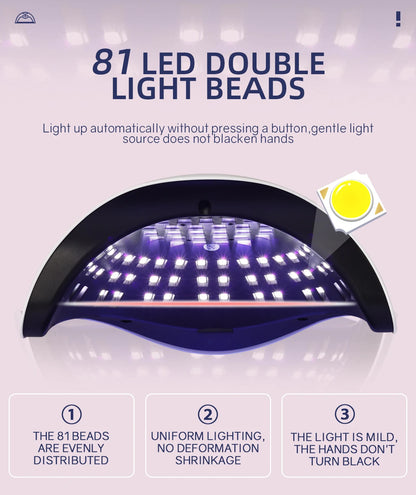 KentDO™ UV Nail Lamp 380W Fast-Dry LED Gel Dryer
