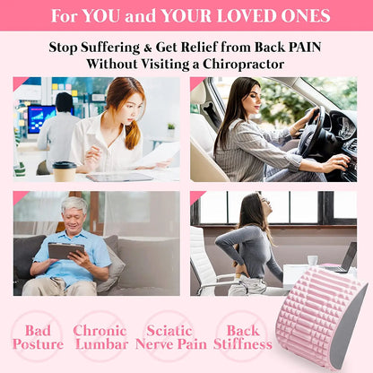 CAMMUO Back Stretcher Pillow for Lower Back Pain Relief