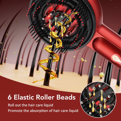 KentDO™ Electric Scalp Massager – Light Therapy for Hair Growth