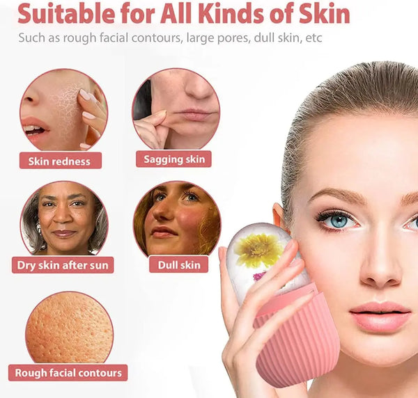 ice roller acne swelling and redness relief tool