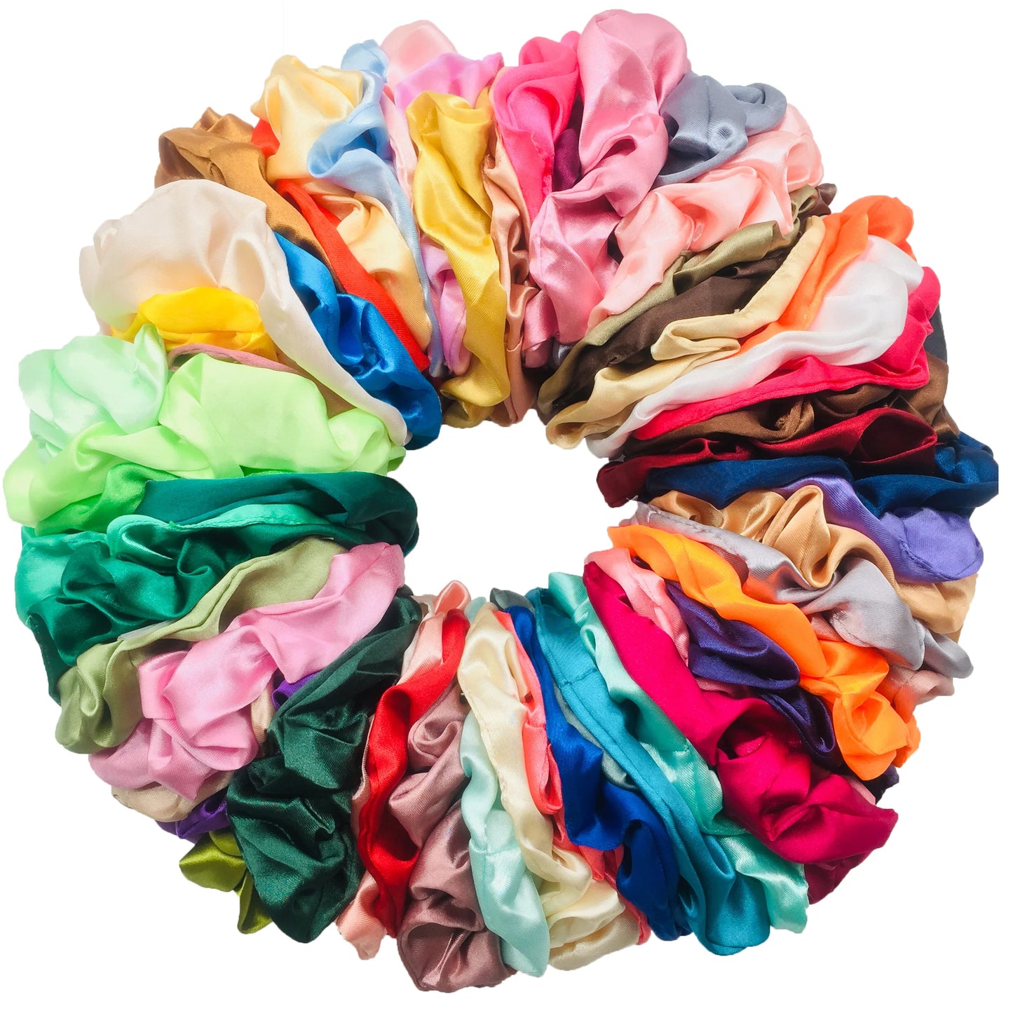 KentDO™ Satin Scrunchies 6PCS – No-Crease Hair Ties