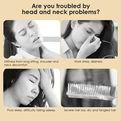 KentDO™ Sandalwood Massage Comb – Stress Relief & Skin Glow