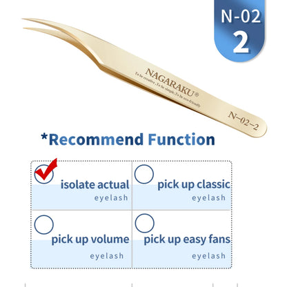 KentDO™ Precision Eyelash Tweezers – Stainless Steel Grip