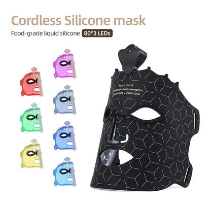 KentDO™ 7-Color LED Silicone Face Mask for Skin Repair & Brightening