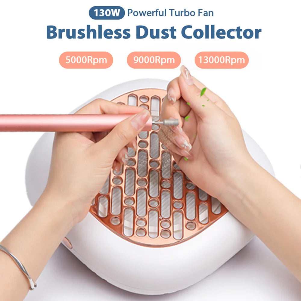 KentDO™ Nail Dust Collector 130W Powerful Brushless Vacuum