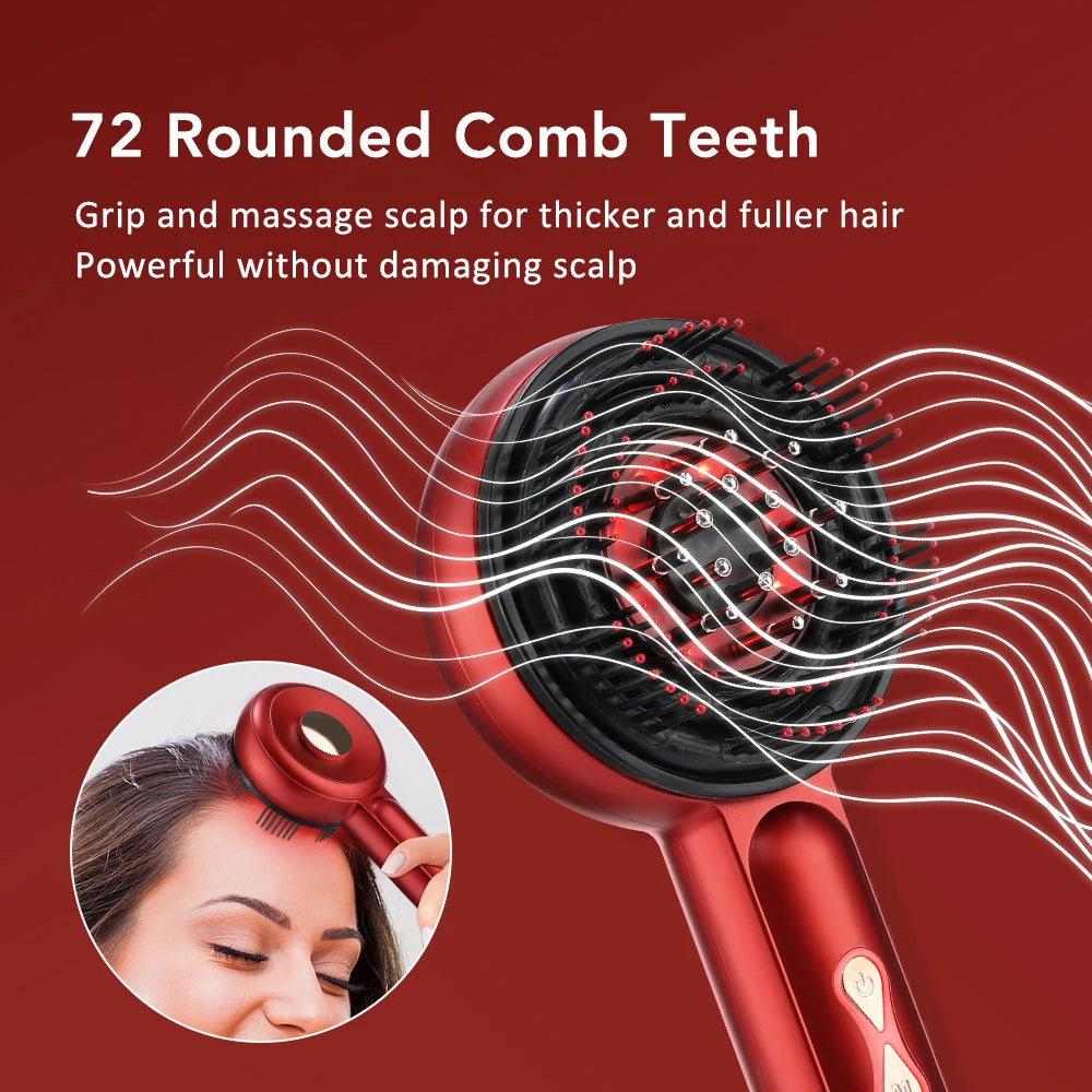 KentDO™ Electric Scalp Massager – Light Therapy for Hair Growth
