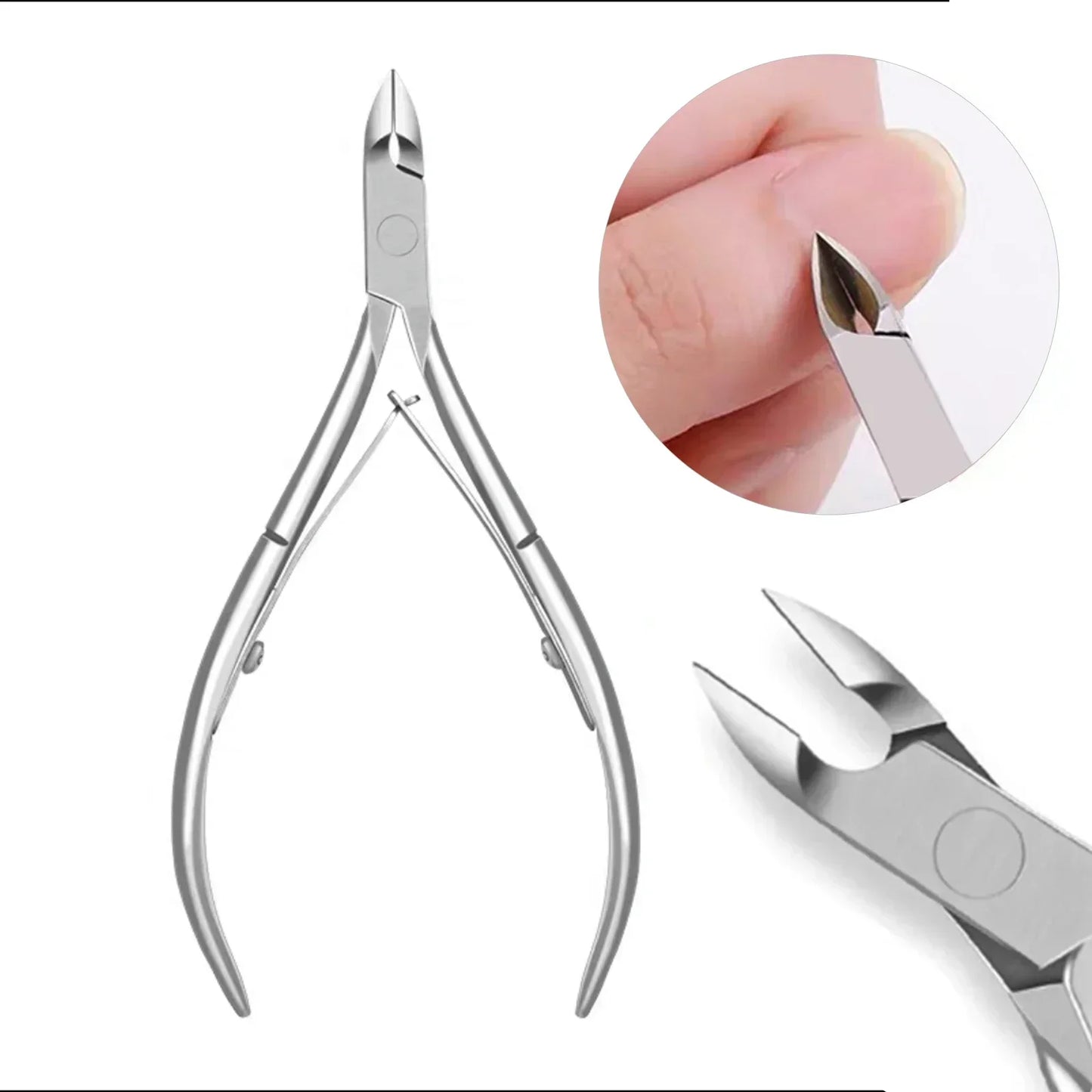 KentDO™ Stainless Steel Nail Cutter & Cuticle Pusher Set