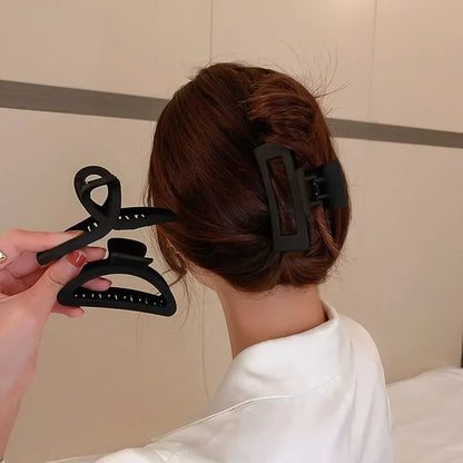 KentDO™ Korean Style Large Black Hair Claw Clip