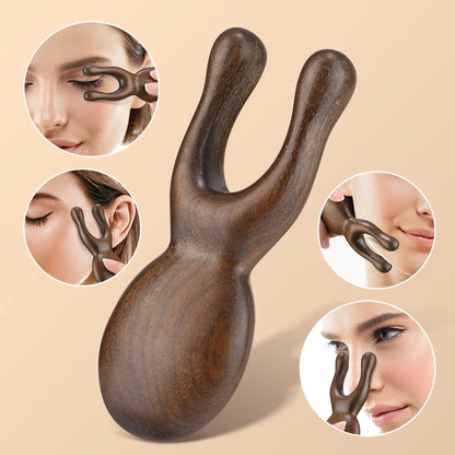 KentDO™ Wooden Gua Sha Facial Tool – Sandalwood Lift & Glow