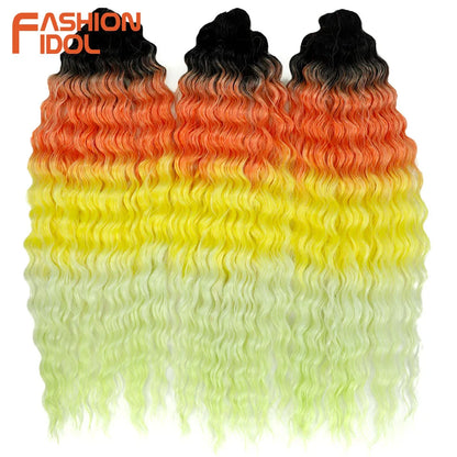 KentDO™ Water Wave Crochet Hair – Soft, Natural Curls 22"