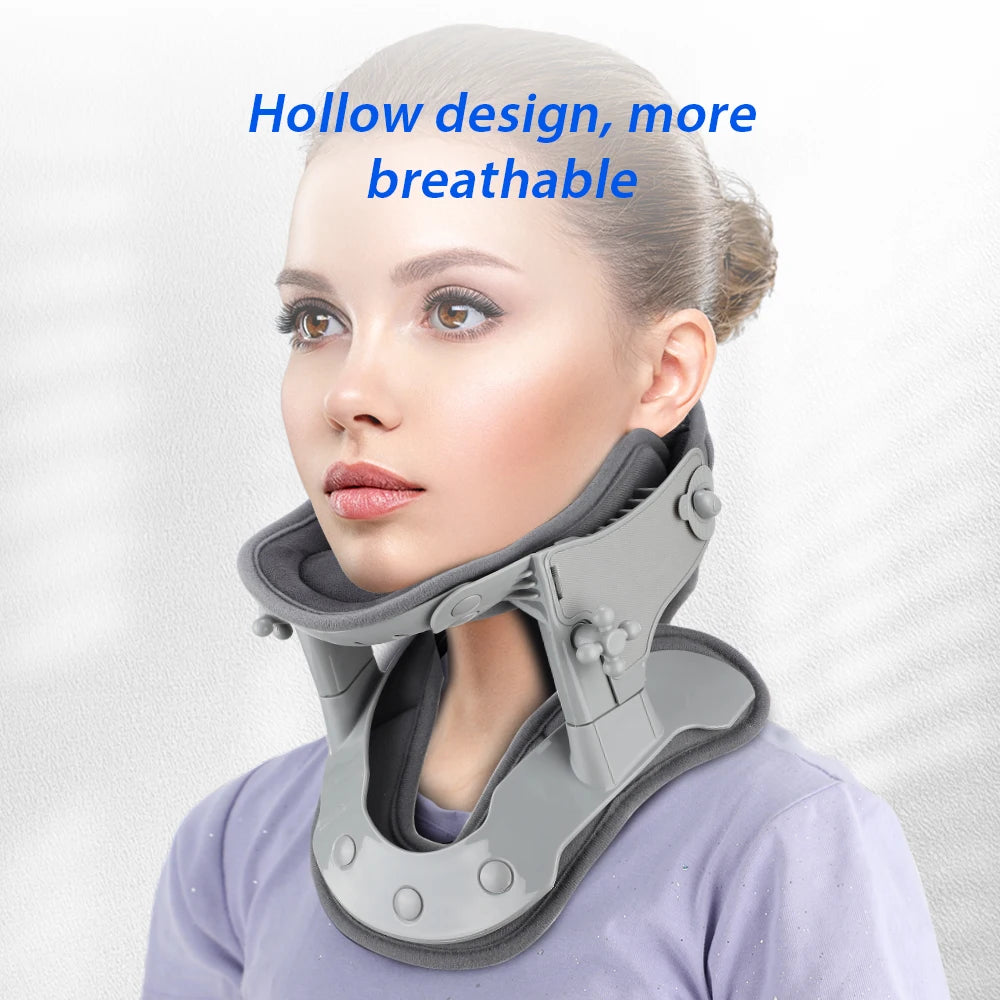 Neck Cervical Traction Collar with Heat for Pain Relief