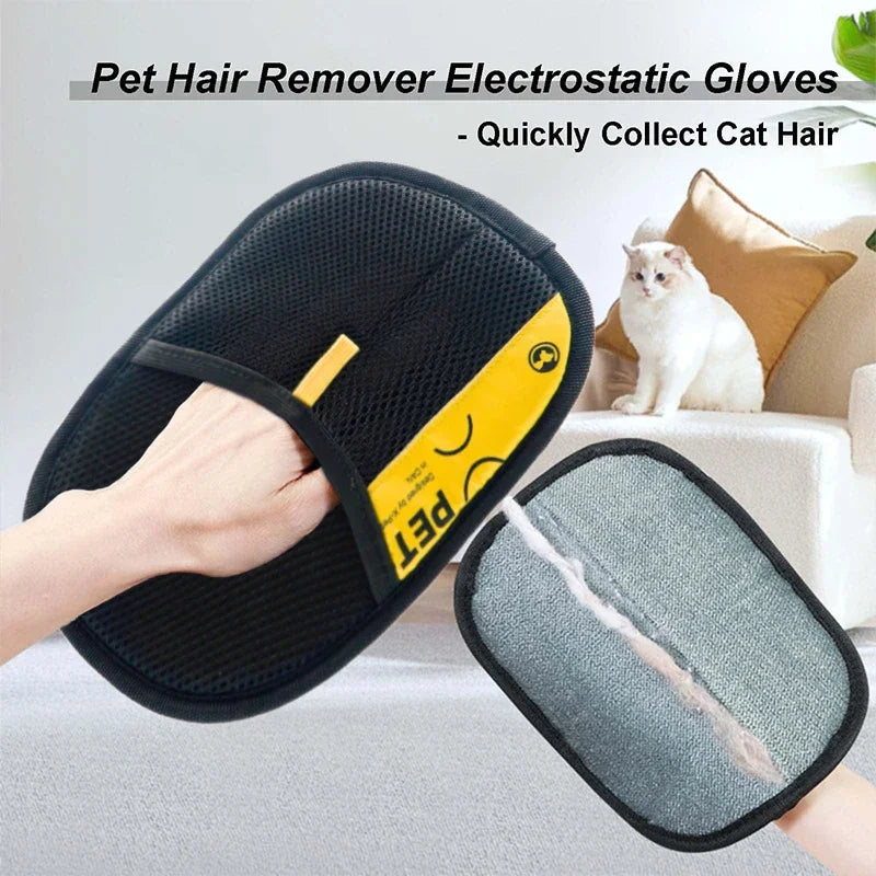 Pet Hair Remover Glove for Dogs & Cats – Reusable & Washable