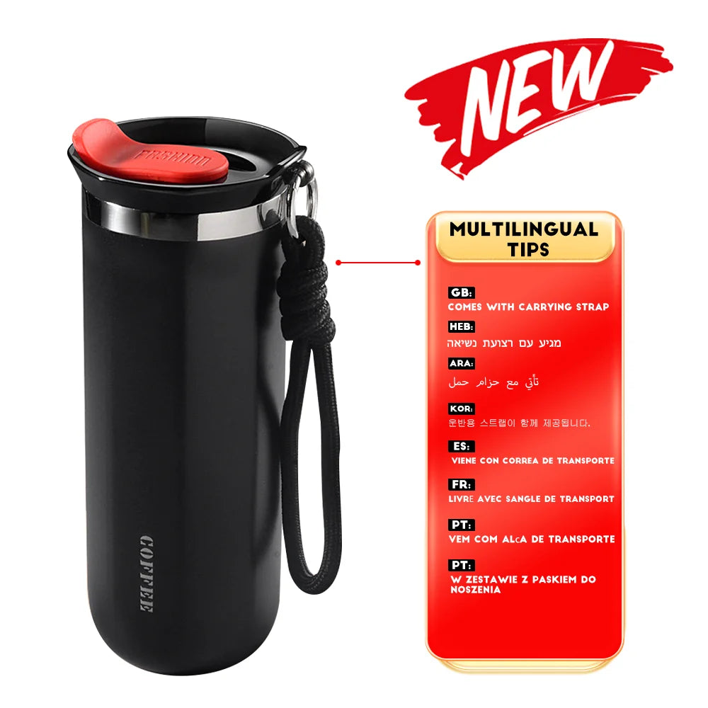 KentDO™ Thermal Coffee Travel Mug – Leakproof & Insulated