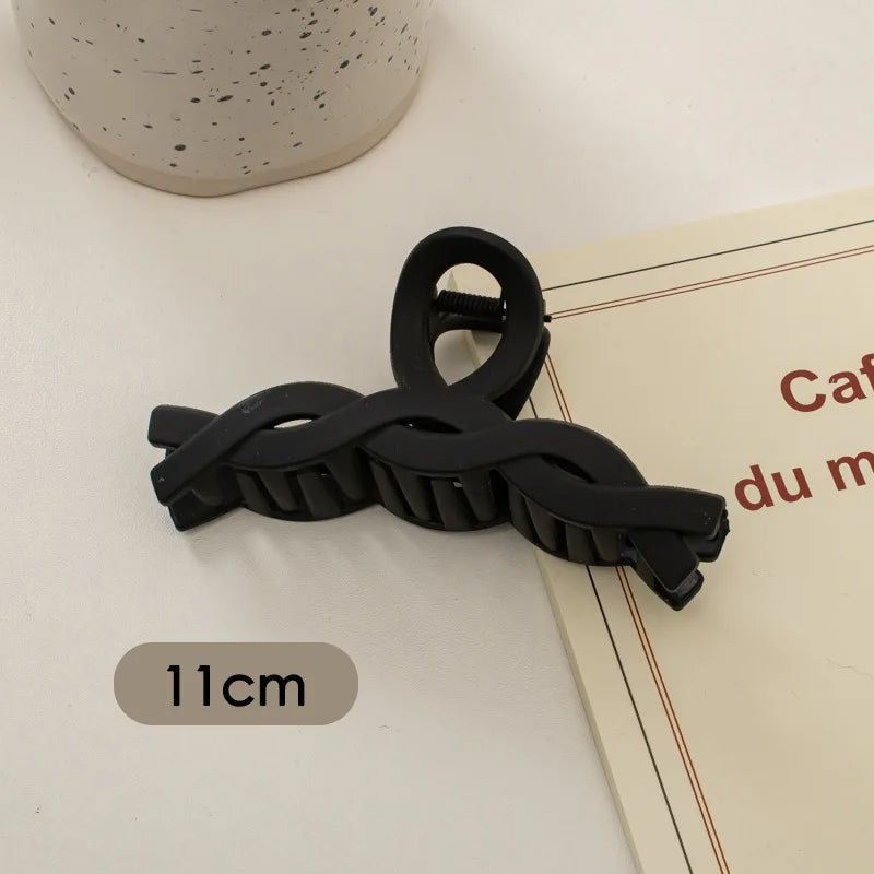 KentDO™ Korean Style Large Black Hair Claw Clip