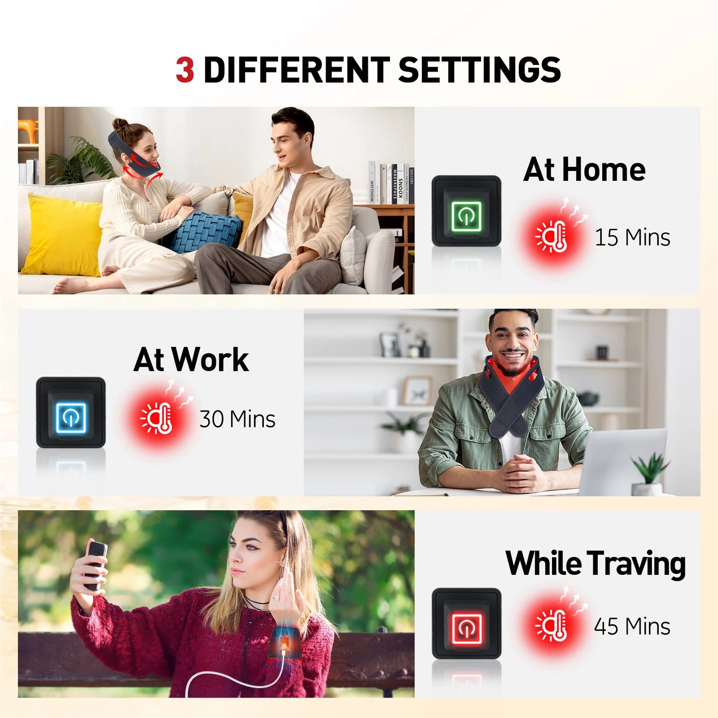 Red Light Neck Wrap for Firming & Pain Relief