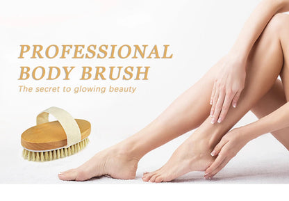 KentDO™ Wooden Body Brush – Soft Bristle Exfoliation