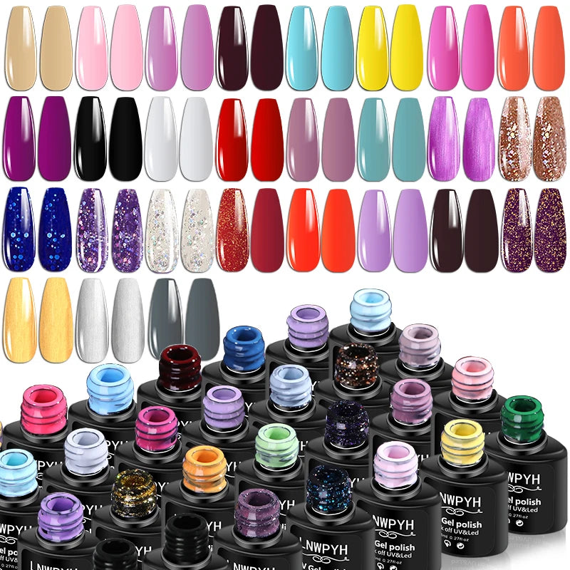Acrylic Nail Kit with UV Lamp – 27 Colors Set