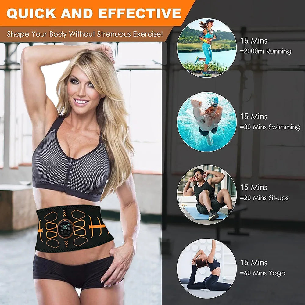 Brangdy EMS Abdominal Toning Belt – Smart Muscle Stimulator