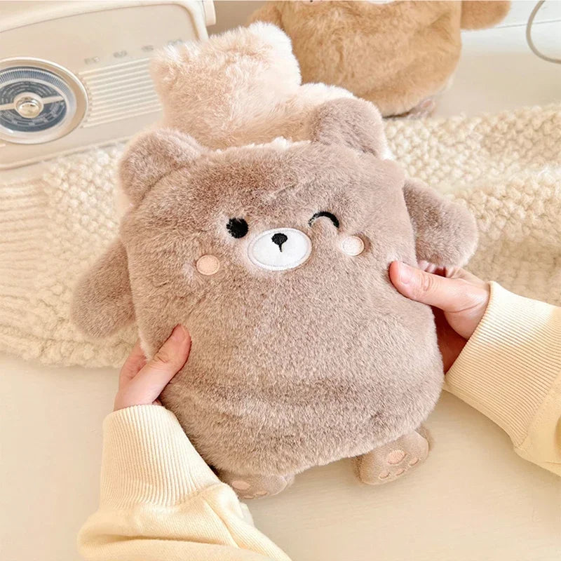 KentDO™ Hot Water Bottle – Plush Cozy Relief for Pain & Warmth
