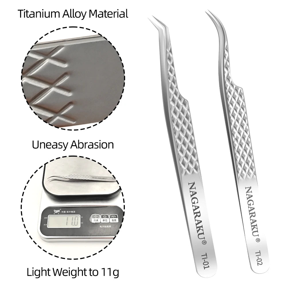 KentDO™ Precision Eyelash Tweezers – Stainless Steel Grip