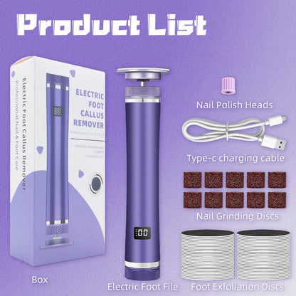 KentDO™ Electric Foot File – Smooth Heels & Callus Removal
